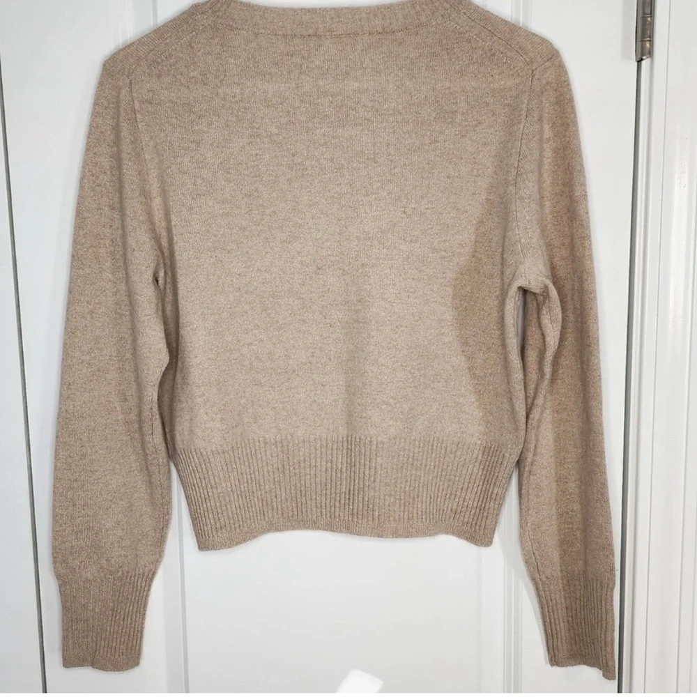 J. Crew Beige Cropped Crewneck Sweater